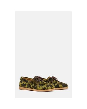 SCAROSSO Morgan Boat Shoes - Green