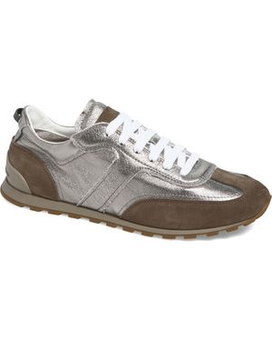 Brunello Cucinelli T-Toe Low Top Runner Sneaker - Gray