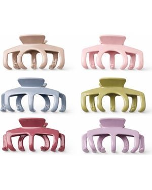 Donatello Gian Soft Matte Claw Clip Set 6 Pack - Pink