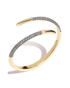 DEMARSON Vesey Pavé Bypass Cuff Bracelet - White