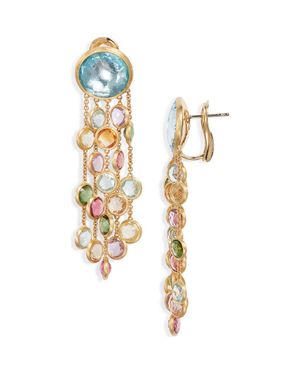 Marco Bicego Jaipur Semiprecious Stone Waterfall Earrings - Metallic