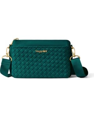 Baggallini Perry Woven Crossbody - Green