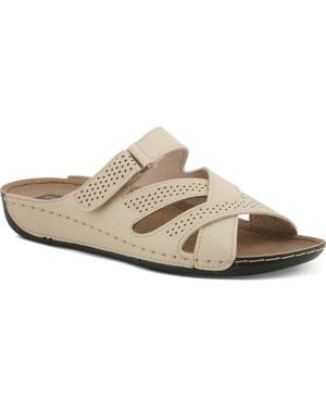 Flexus by Spring Step Karl Slide Sandal - Metallic