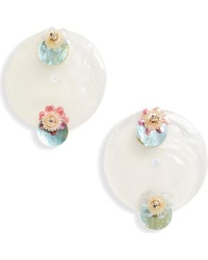 Isshi Luminary Mismatched Earrings - White