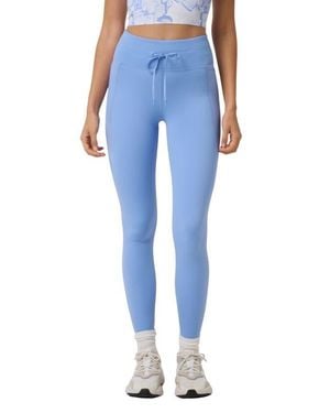 Travis Mathew Moveknit Tie Bonded Leggings - Blue