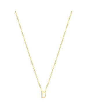 SET & STONES Cheyenne Initial Necklace - Metallic