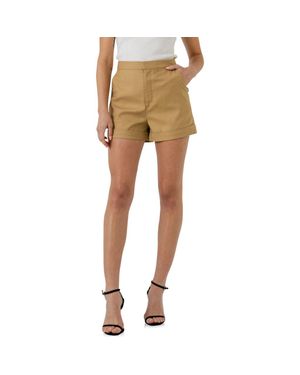 Endless Rose Tailored High Waist Shorts - Natural