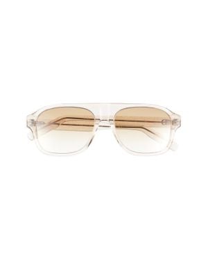 Dior Cd Icon A1I 55Mm Gradient Pilot Sunglasses - Natural