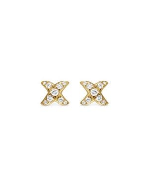 David Yurman Crossover X Stud Earrings - Metallic