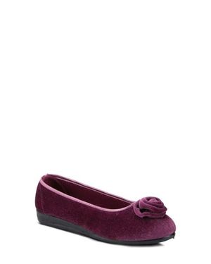 Flexus by Spring Step Roseloud Velvet Slipper - Purple