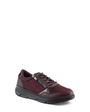 Flexus by Spring Step Lacona Faux Leather Sneaker - Purple