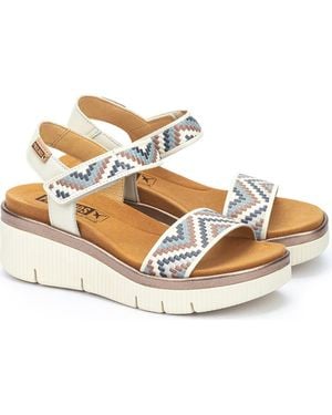 Pikolinos Gomera Platform Wedge Sandal - Metallic