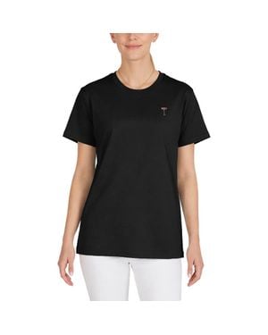 Alix Coffee Martini Jersey Relaxed Tee - Black