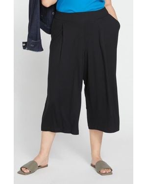 UNIVERSAL STANDARD Casual Cotton Culottes - Black