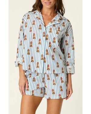 Pj Salvage Afterparty 2-Piece Pajama Set - Blue