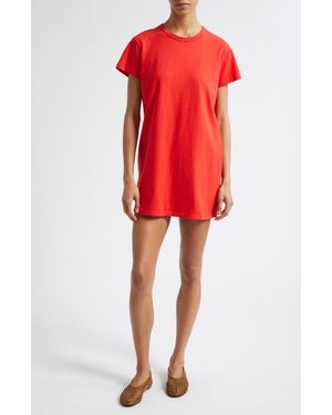 Leset Margo Short Sleeve T-Shirt Dress - Red