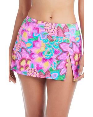 Rod Beattie High Waist Swim Skirt - Pink