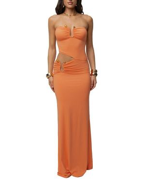 JLUXLABEL Sun-Kissed Glow Maxi Dress - Orange