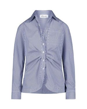 Callas Milano Sierra Classic Stripe Poplin Shirt - Blue