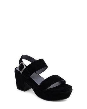 Chocolat Blu Gardina Slingback Platform Sandal - Black