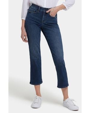 NYDJ Ellison High Waist Ankle Straight Leg Jeans - Blue