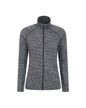 Mountain Warehouse Bend & Stretch Full Zip Midlayer - Gray