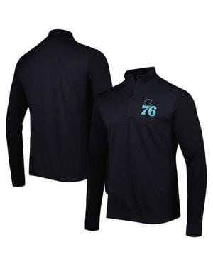 Levelwear Philadelphia 76Ers Nano Engineered Knit Fabric Quarter-Zip Jacket - Blue