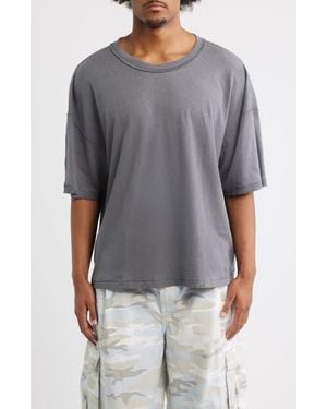 Elwood Reversible Cotton T-Shirt - Gray