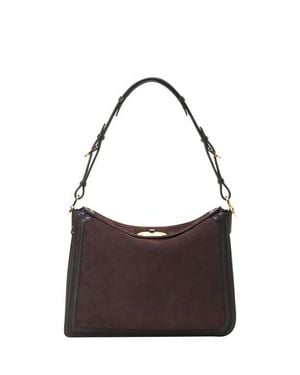Lanvin Compagnon Asymmetrical Bag - Brown