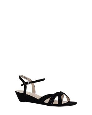 Touch Ups Lena Wedge Sandal - White