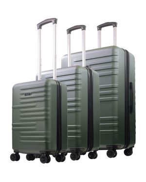 American Dreamliner 3-Piece Hardside Luggage Set 22.5, 26.5, 30 - Green