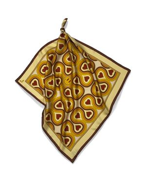 Henelle Silk Bandana - Metallic