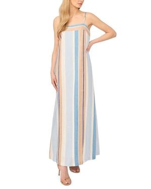 Halogen® Vertical Stripe Maxi Dress - White