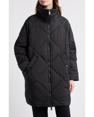 OOF WEAR Memory Nylon Water Repellent Quilted Jacket - Black