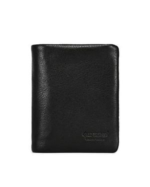 Old Trend Clover Genuine Leather Slim Secure Trifold Rfid Wallet - Black