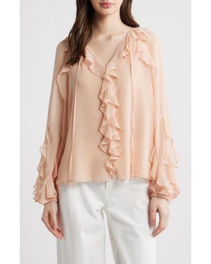 Kobi Halperin Kaytya Ruffle Top - Natural