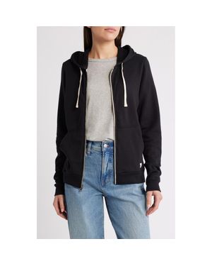 Marine Layer Afternoon Full Zip Hoodie - Black