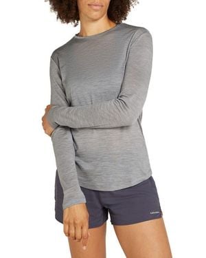 Icebreaker 125 Cool-Lite Long Sleeve T-Shirt - Gray