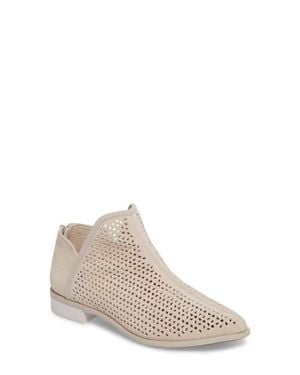 Kelsi Dagger Brooklyn Alley Perforated Bootie - White