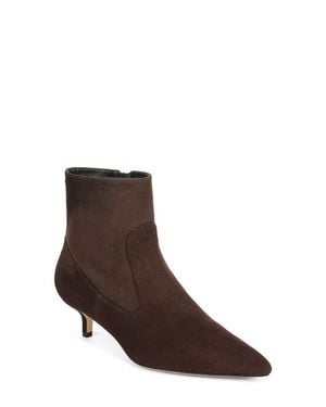 Veronica Beard Laidie Kitten Heel Bootie - Brown