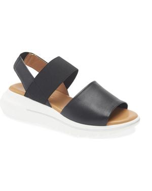 The Flexx Tuana Platform Wedge Slingback Sandal - Blue