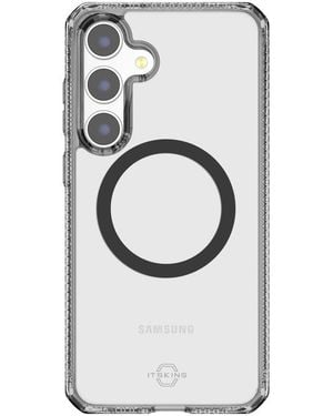 Itskins Hybrid_R Clear Magsafe Case For Samsung Galaxy S25 - Black