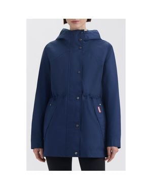 HUNTER Adela Hooded Waterproof Jacket - Blue