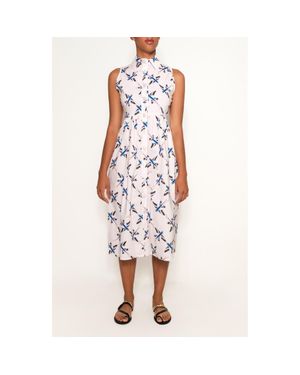 The Lulo Project Pier Sleeveless Midi Shirtdress - White
