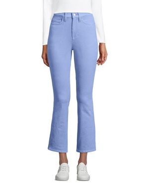 Lands' End High Rise Corduroy Kick Crop Pants - Blue