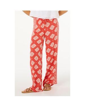 Rip Curl Ventura Wide Leg Pants - Red