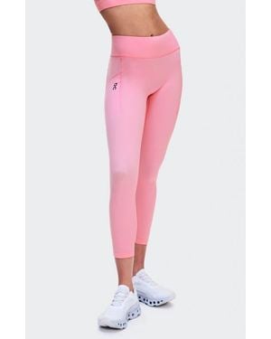 On Shoes 7/8 Performance Tights - Pink