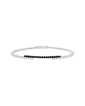 Crislu Cubic Zirconia Regal Flex Bangle Bracelet - Multicolor