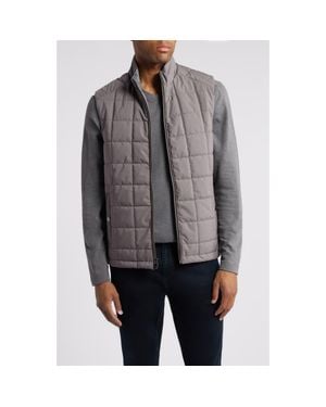 Johnston & Murphy Box Quilt Vest - Gray