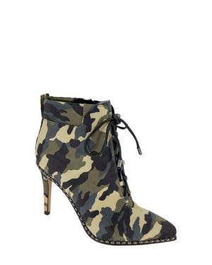 BCBGMAXAZRIA Hinna Pointy Toe Lace-Up Bootie - Black